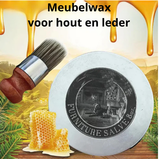 Meubelwax (met kwast) | Herstelt hout en leer