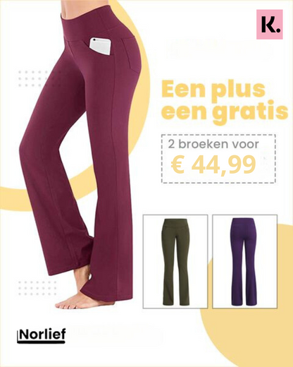 Palazzo Wijd Uitlopende Lange Broek | Shop nu en betaal achteraf met Klarna | 1 + 1 GRATIS