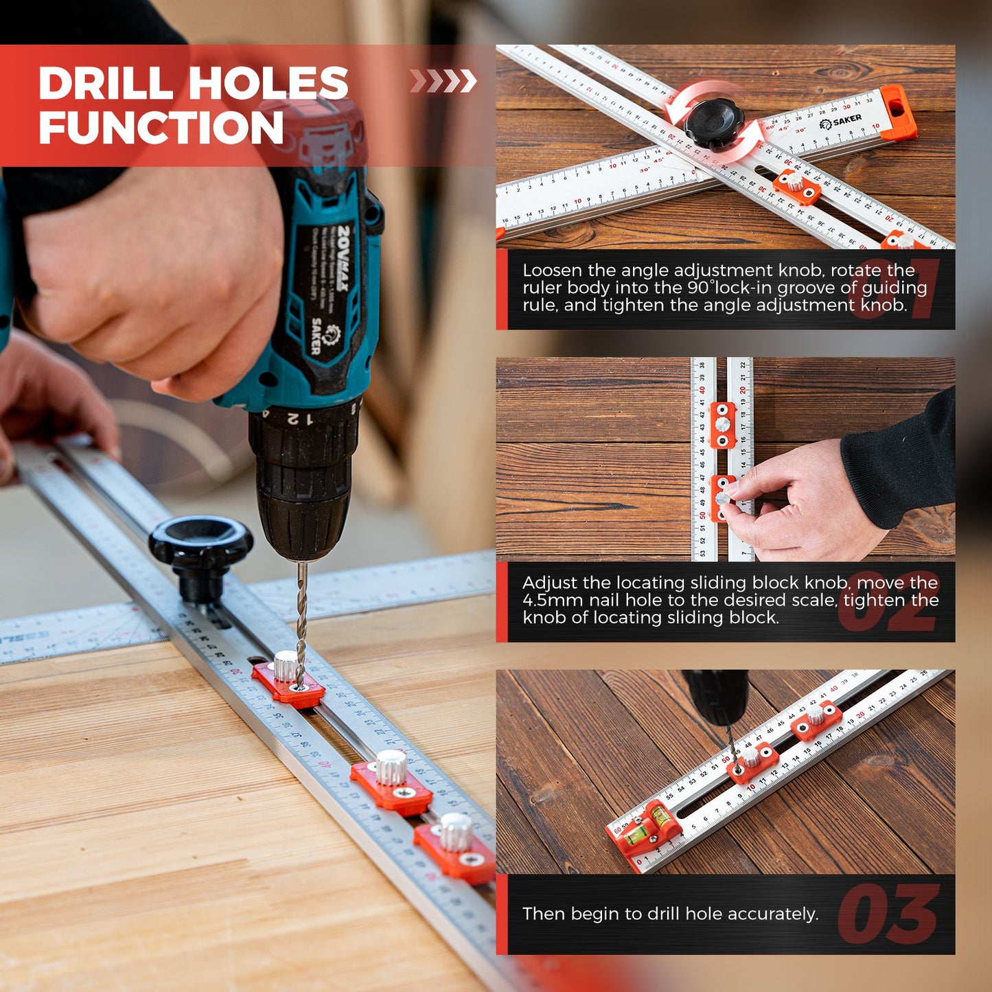 4-in-1 DrillingTool | Aftekenen in een handomdraai