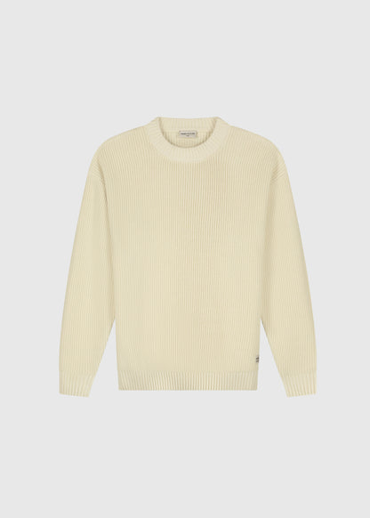 Heavy Waffle Crewneck - Sand