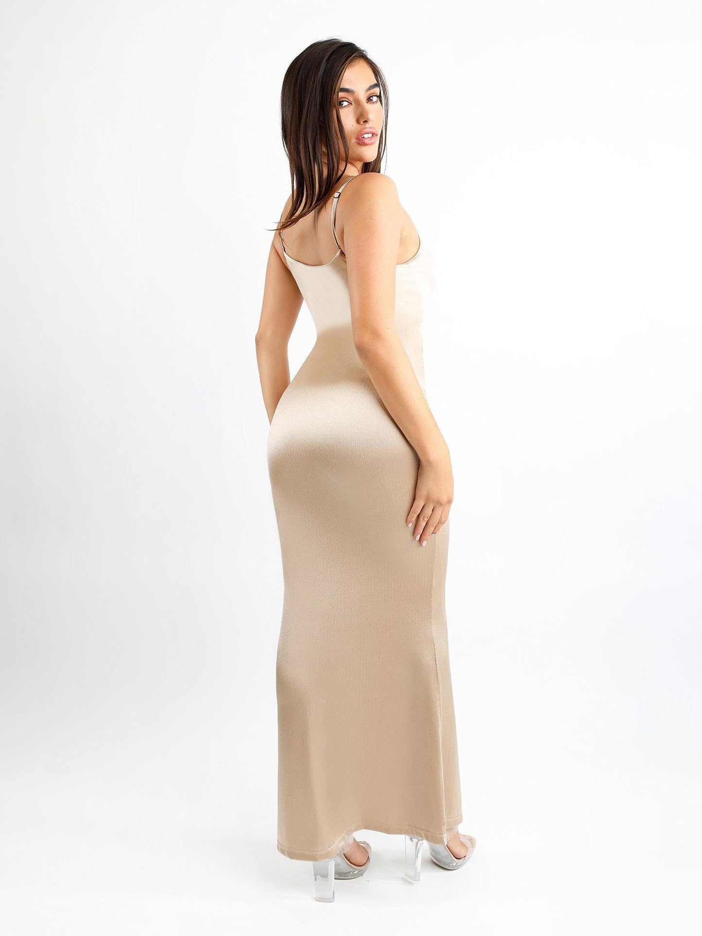 The Shapewear Dress Slip Shine Maxi