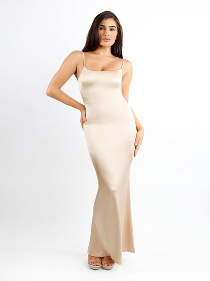 The Shapewear Dress Slip Shine Maxi