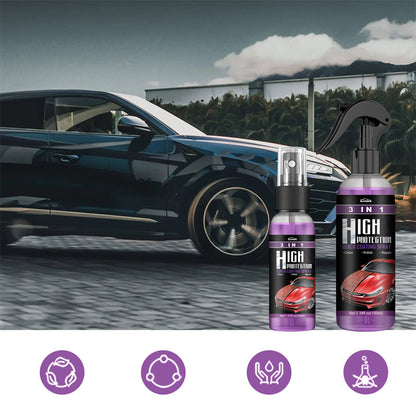 3 in 1 High-tec autocoatingspray | Beschermt en geeft glas | 2 + 1 gratis!