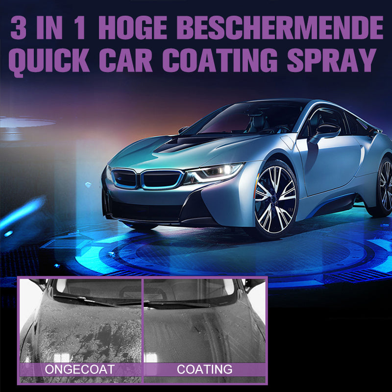 3 in 1 High-tec autocoatingspray | Beschermt en geeft glas | 2 + 1 gratis!