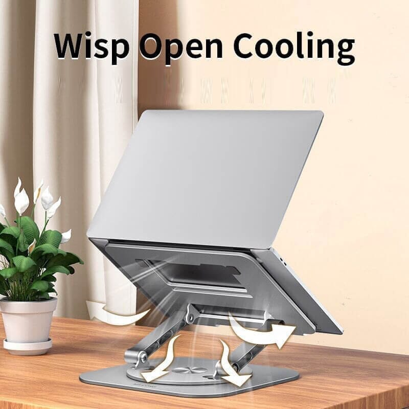 360° Roterende Aluminium Laptop & Tablet Stand